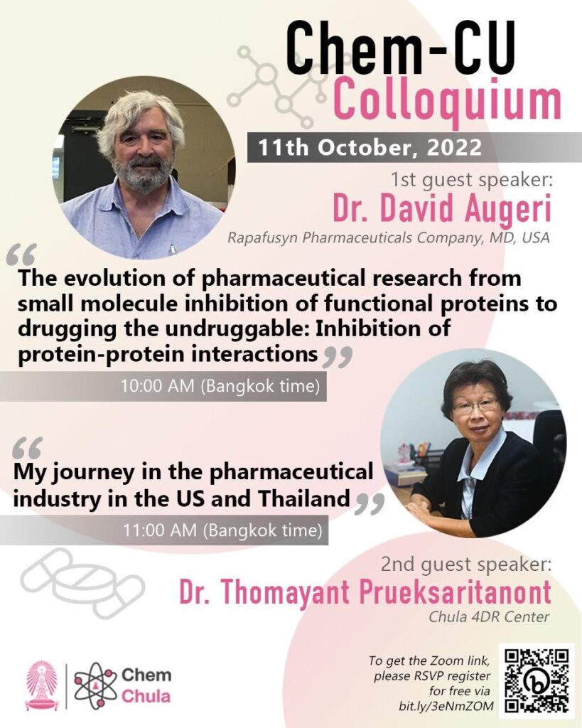 Special Talks “Chem CU Colloquium – Oct 2022”